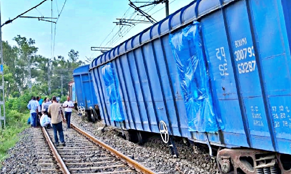 Goods Train Derailed In Patna