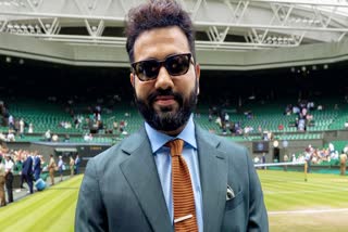 Rohit Sharma visits Wimbledon