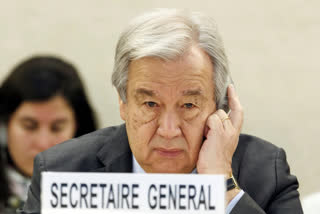 The UN chief appealed for funding for the beleaguered UN agency helping Palestinian refugees in Gaza and elsewhere in the Middle East, accusing Israel of issuing evacuation orders that force Palestinians to move like human pinballs across a landscape of destruction and death.