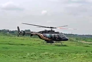 Helicopter emergency landing in Ranchi