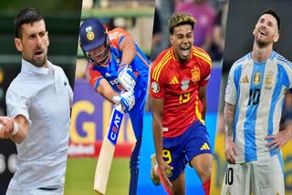 Novak Djokovic, Shubman Gill, Lamine Yamal and Lionel Messi