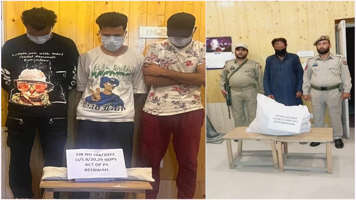 four-drug-peddlers-arrested-in-budgam-contraband-substances-recovered