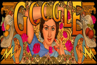 Sridevi google doodle  ശ്രീദേവിക്ക് ഗൂഗിള്‍ ഡൂഡിലിന്‍റെ ആദരം  ശ്രീദേവിയുടെ ഡൂഡിലിന് പിന്നിലെ കരങ്ങള്‍  നാല് പതിറ്റാണ്ടില്‍ 300 ഓളം സിനിമകള്‍  നാലാം വയസ്സില്‍ അരങ്ങേറ്റം  മൂണ്ട്രു മുടിച്ചുവിലൂടെ ദേശീയ അംഗീകാരം  ബോളിവുഡിലെ ദേശീയ ഐക്കണ്‍  ഒരേയൊരു ബോളിവുഡ് നടി  ബ്ലോക്ക്ബസ്‌റ്റര്‍  ശ്രീദേവിയുടെ അഭിനയ ജീവിതത്തിലെ പ്രധാന യാത്രകള്‍  ശ്രീദേവി  കലാകാരി ഭൂമിക മുഖർജി  Google Doodle remembers actress Sridevi  Sridevi on her 60th birth anniversary  Google Doodle  Sridevi