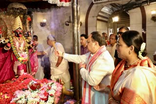 JP Nadda in Dakshineswar Temple