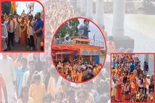 Shiv devotees reached Gangotri Shiv temple of Anjora
