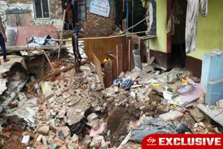 Landslide in Ratanbabu Ghat Area