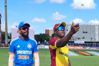 WI vs IND 5th T20I playing XI  WI vs IND  West Indies vs India toss report  West Indies vs India  Rovman Powell  Hardik Pandya  Sanju Samson  റോവ്‌മാന്‍ പവല്‍  ഇന്ത്യ vs വെസ്റ്റ് ഇന്‍ഡീസ്  ഹാര്‍ദിക് പാണ്ഡ്യ  ഇന്ത്യ vs വെസ്റ്റ് ഇന്‍ഡീസ് ടോസ് റിപ്പോര്‍ട്ട്