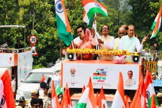 Tiranga Yatra in Budhni