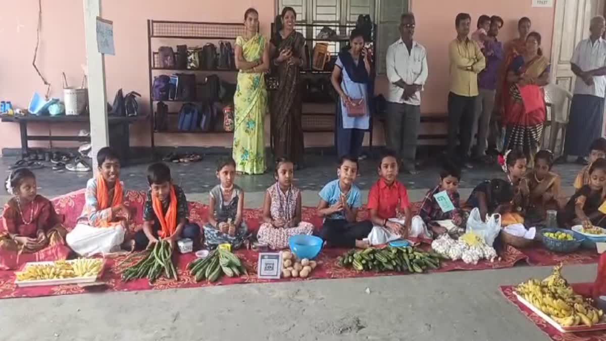 ಎಸ್​ಜೆಎಂ ಶಾಲೆಯಲ್ಲಿ ಗಮನ ಸೆಳೆದ ಮಕ್ಕಳ ಸಂತೆ