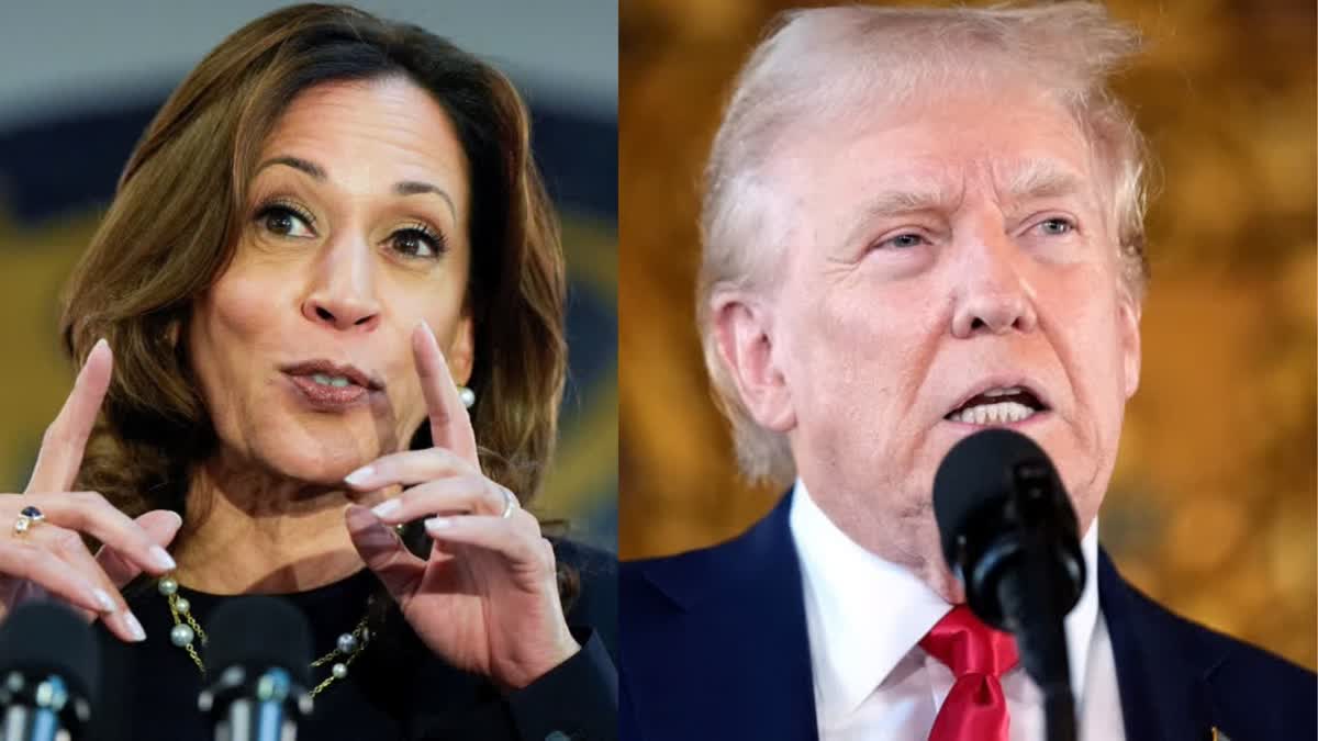 Kamala Harris (Left) and Donald Trump (Right)