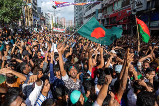 File photo of protests in Bangladesh against former PM Sheikh Hasina.