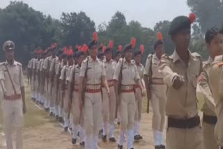 Parade practiced on Independence Day in Khunti