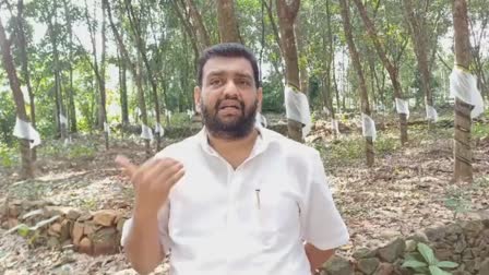 റബർ വില  BJP WORKER N HARI ON RUBBER PRICE  RUBBER PRICE IN KERALA  LATEST NEWS IN MALAYALAM