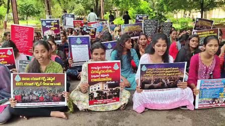 Nizam UG College Students Protest