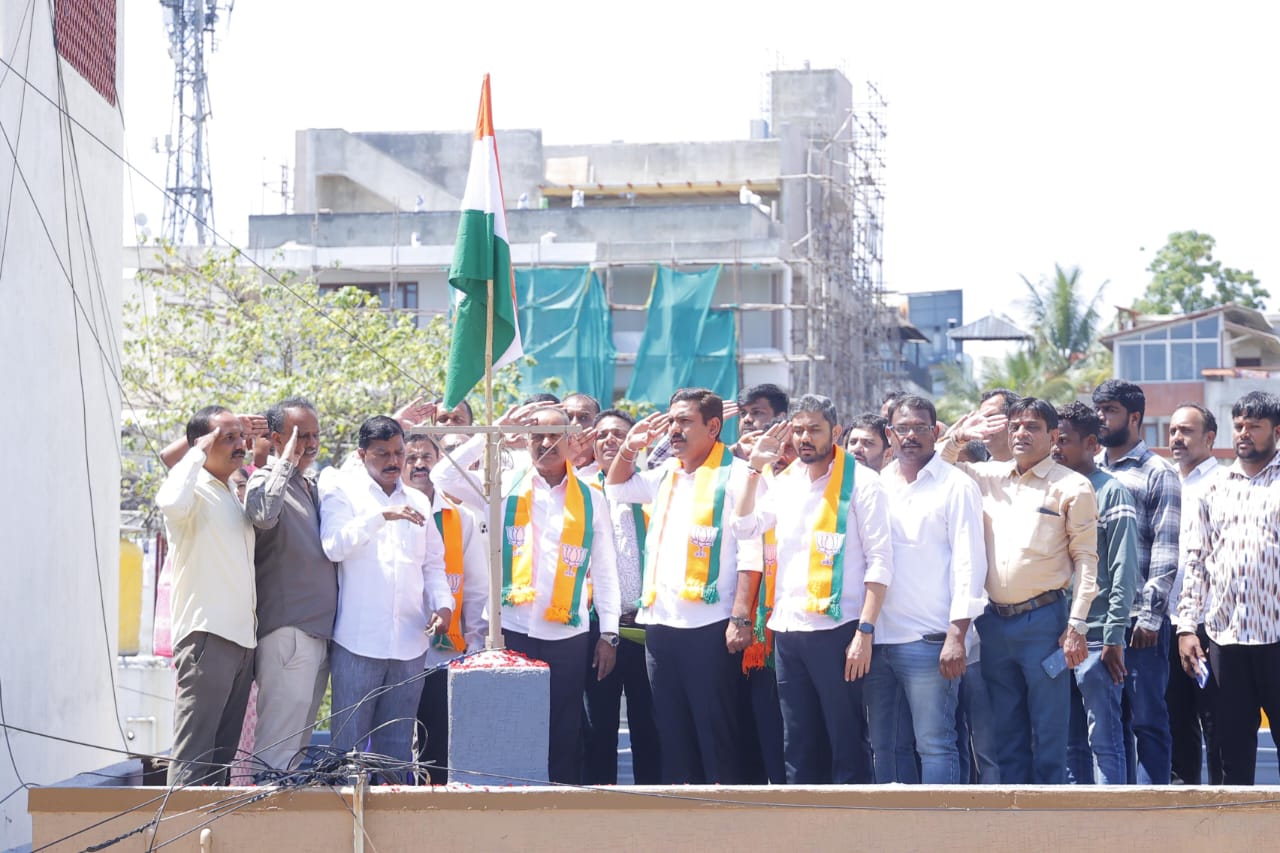 BY VIJAYENDRA  separate padayatra issue  Bengaluru