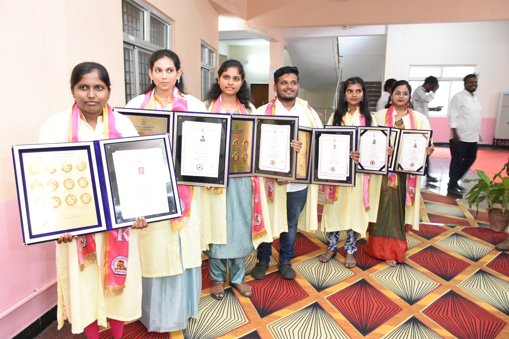 gold medal  Shock to the student  Convocation of Gulbarga University  Kalaburagi