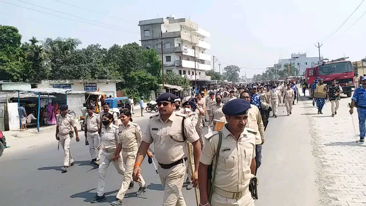 पूर्णिया में पुलिस की छापेमारी