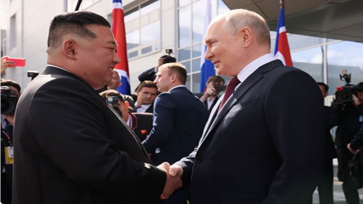Kim Jong Un in Russia, Russian President Putin meets Kim Jong during Ukraine war