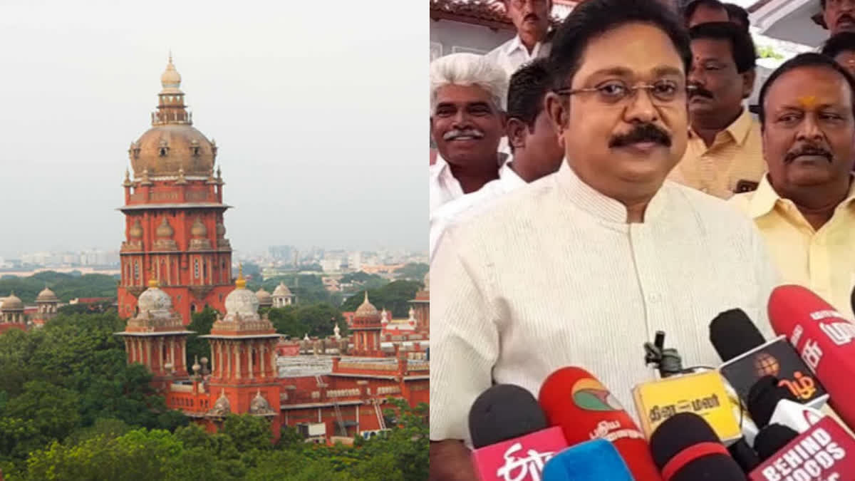 Enforcement Directorate take Insolvency action on Ttv Dhinakaran under fera act mhc adjourned