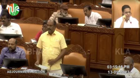 k n balagopal  financial crisis  Adjournment resolution  Adjournment resolutio  opposition  udf  congress  പ്രതിപക്ഷം  കെ എന്‍ ബാലഗോപാല്‍  സാമ്പത്തിക പ്രതിസന്ധി