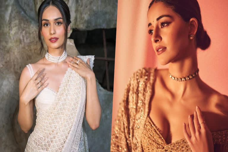 Bollywood actor Ananya Panday is here to steal hearts with her golden saree look. Bollywood actor Ananya Panday is here to steal hearts with her golden saree look.
