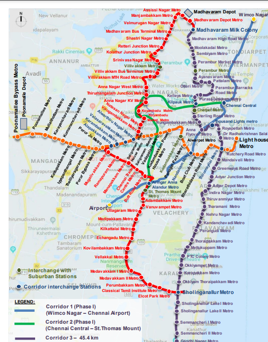 Rail Vikas Nigam has bagged the contract for the second phase of Chennai Metro Rail scheme