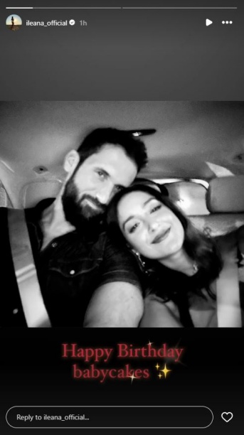 Ileana D'Cruz wishes husband on birthday with romantic post