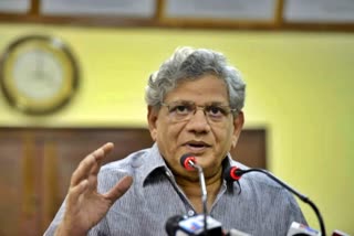 SITARAM YECHURY DEATH  YECHURY DEAD BODY TO RESIDENCE  യെച്ചൂരി പൊതുദര്‍ശനം  സീതാറാം യെച്ചൂരി മരണം