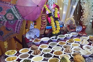 56 Bhog Offered To Ganpati Bappa