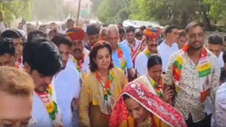 Jyoti Mirdha Padyatra in Nagaur