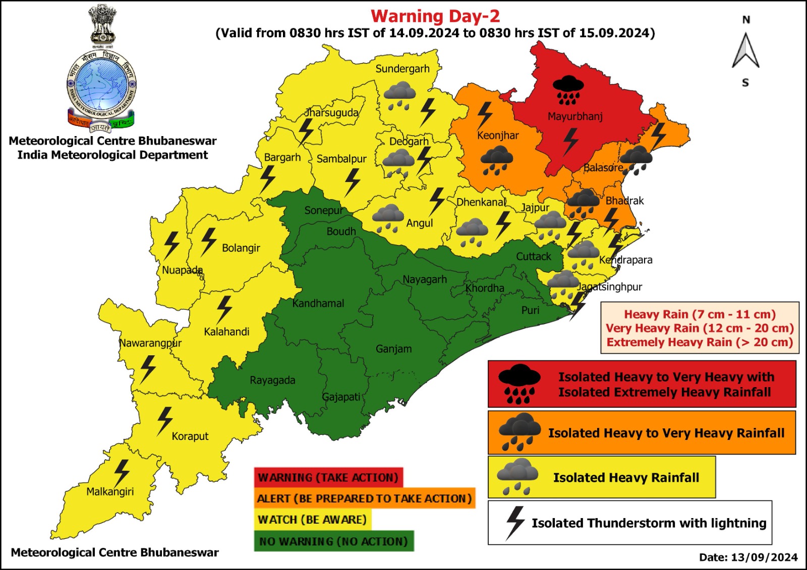 Orange And Yellow Warning