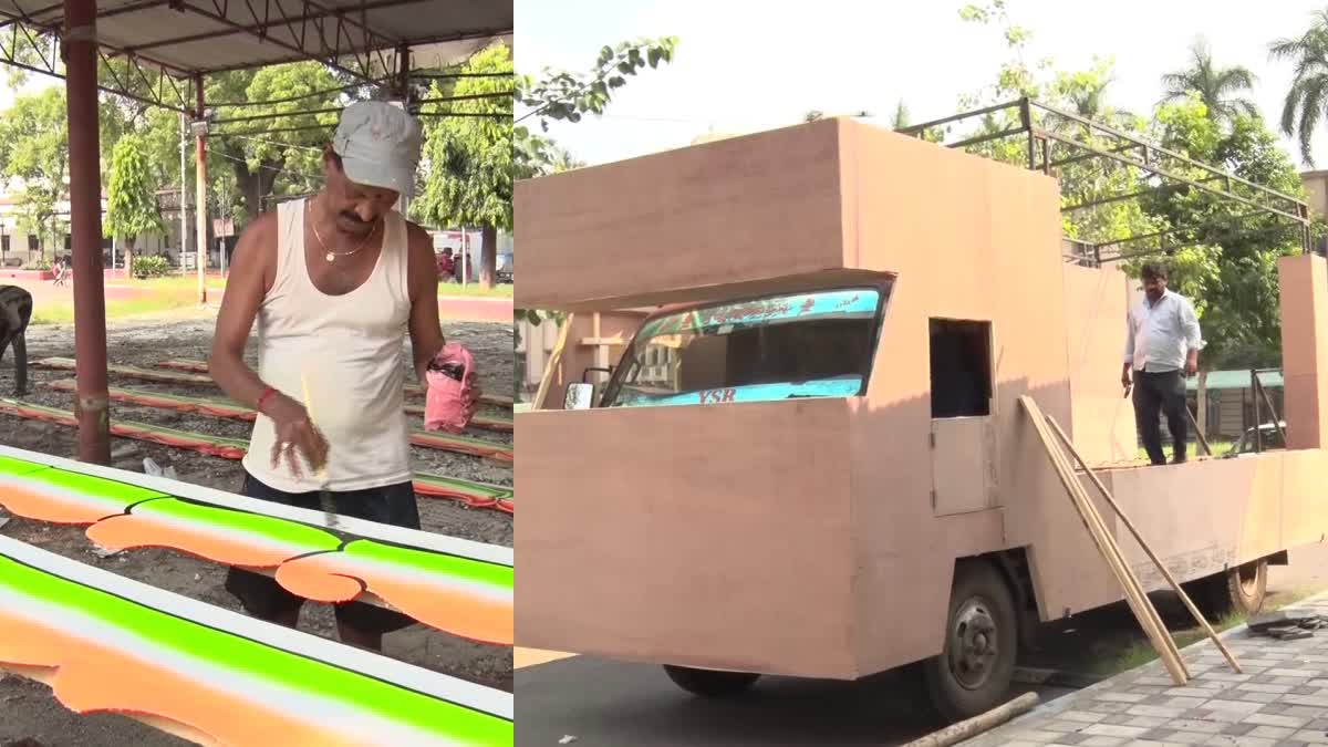 Telangana Election Campaign Vehicles