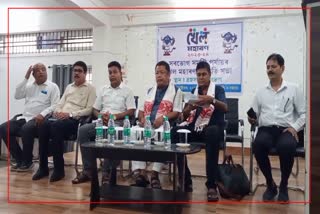Ranoj Pegu attends review meeting of Khel Maharan