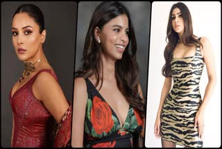 From Suhana Khan's floral print and Mouni Roy's animal print to Shehnaaz Gill's unique fashion sense: A look at actors' style statements