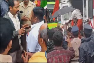 Hindu Munnani members protest issue