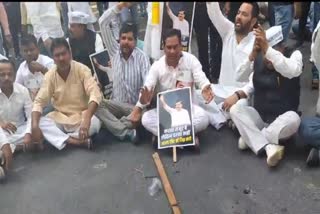 demonstration for of Sanjay Singh release