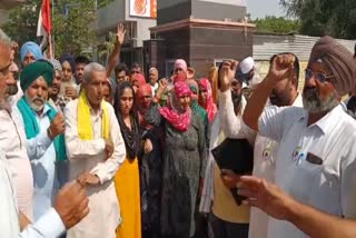 Farmers protest In Fatehabad