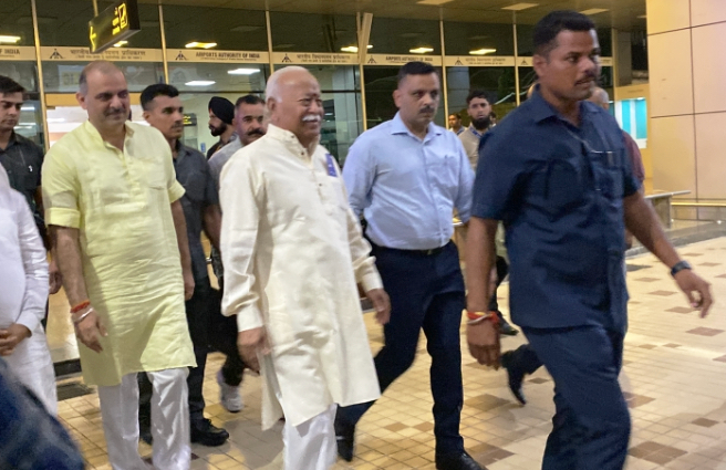 RSS chief Mohan Bagwat reached jammu