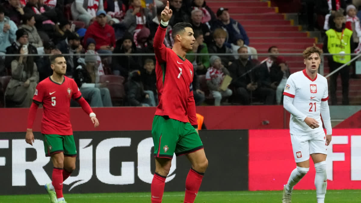 UEFA Nations League Ronaldo Adds To His Record Goal Tally In Poland