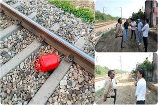 Cylinder found on railway track