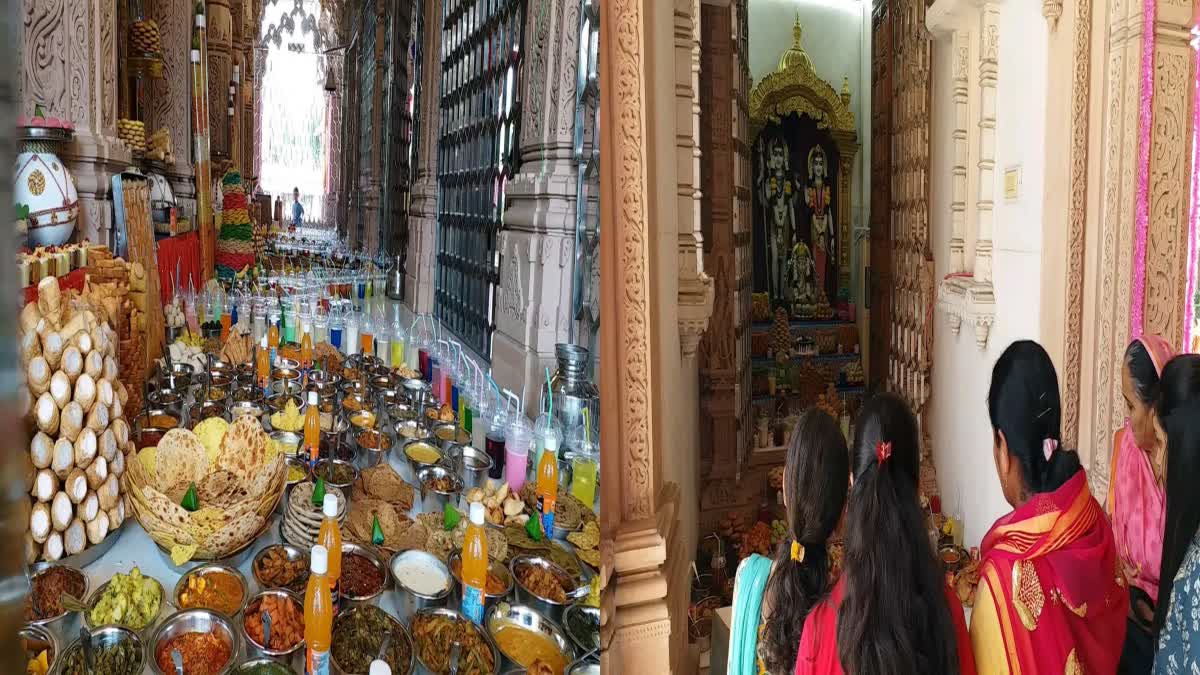 Bhavnagar News  : મનના ભાવથી ભગવાનના શરણમાં 1200 વાનગીનો અન્નકૂટ, પરોઠાથી લઈ પિઝા સુધી સમાવેશ