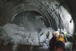 people trapped in Uttarkashi tunnel collapse  Uttarkashi tunnel collapse  rescue operation is in progress  Uttarkashi  ഉത്തരകാശി തുരങ്കം  ഉത്തരകാശി തുരങ്കം തകര്‍ന്നു  രക്ഷാപ്രവർത്തനം പുരോഗമിക്കുന്നു  State Disaster Response Force  under construction tunnel in Uttarkashi  ഉത്തരകാശി