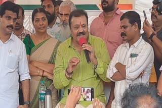 Suresh Gopi about give kerala and thrissur  Suresh Gopi Latest news  give kerala and thrissur for five years  Suresh Gopi give kerala and thrissur for5 years  suresh gopi on election  തൃശൂർ തന്നാൽ പോര കേരളവും തരണം  പറ്റുന്നില്ലെങ്കിൽ അടി തന്നു പറഞ്ഞയയ്‌ക്കണം  സുരേഷ് ഗോപി പ്രസ്‌താവന  അഞ്ച്‌ വർഷത്തേക്ക് അവസരം തരണമെന്ന് സുരേഷ്‌ ഗോപി  എസ് ജി കോഫി ടൈംസ്