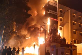 fire broke out in a building in Bengaluru