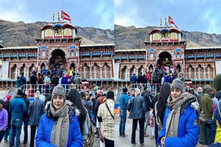 Shehnaaz Gill Visits Badrinath Temple, See her photos