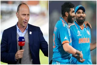 Nasser Hussain and Indian fast bowlers Jasprit Bumrah and Mohammed Shami