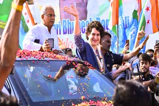 Priyanka Gandhi campaign in Chhattisgarh