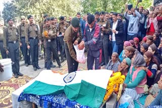 Soldier Cremated With State Honors in shimla