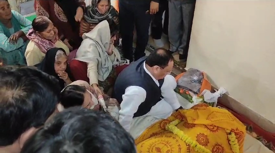 JP Nadda attended Ganga Devi funeral
