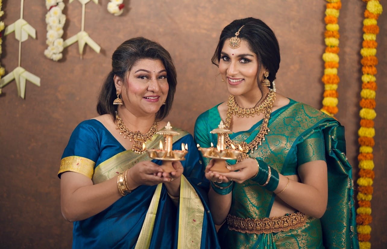 Deepavali 2023 Malashri and her daughter aradhana photoshoot